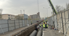 【市城市燃熱集團富泰熱力】公司互聯互通昭君路工程穩步推進