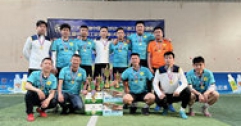 集團公司足球隊大比分奪冠