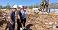 【市城市燃熱集團富泰熱力】長輸公司安全環保部檢查頂管施工安全工作
