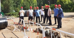 【市城市燃熱集團富泰熱力】集團公司重點工作領導小組督導人員跟進督導公司長輸配套工程施工推進工作