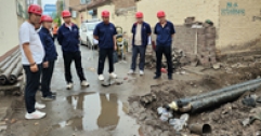 【市城市燃熱集團富泰熱力】公司安監人員深入在建工地開展防汛安全檢查